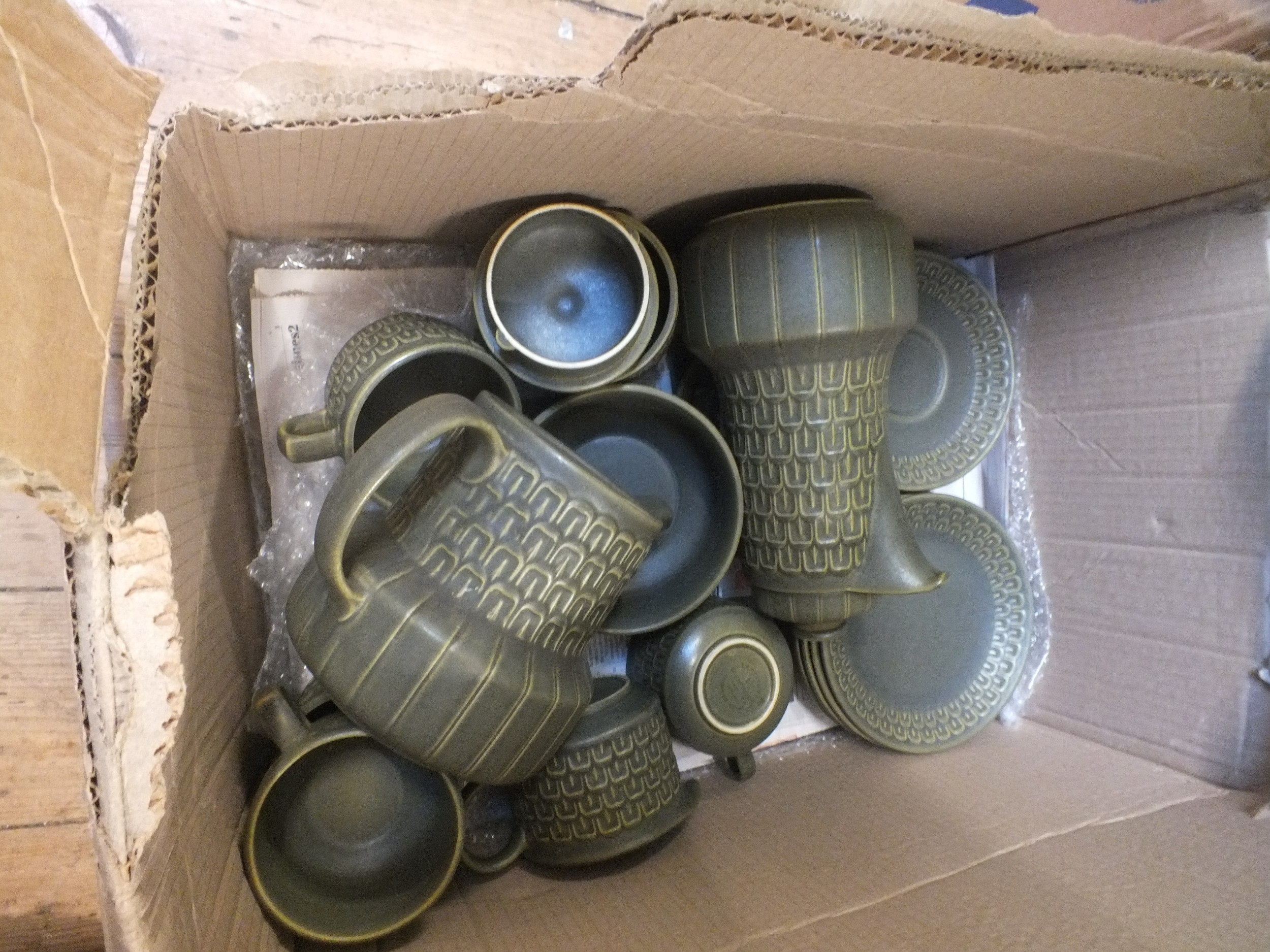 Part Wedgewood Green Tea Service