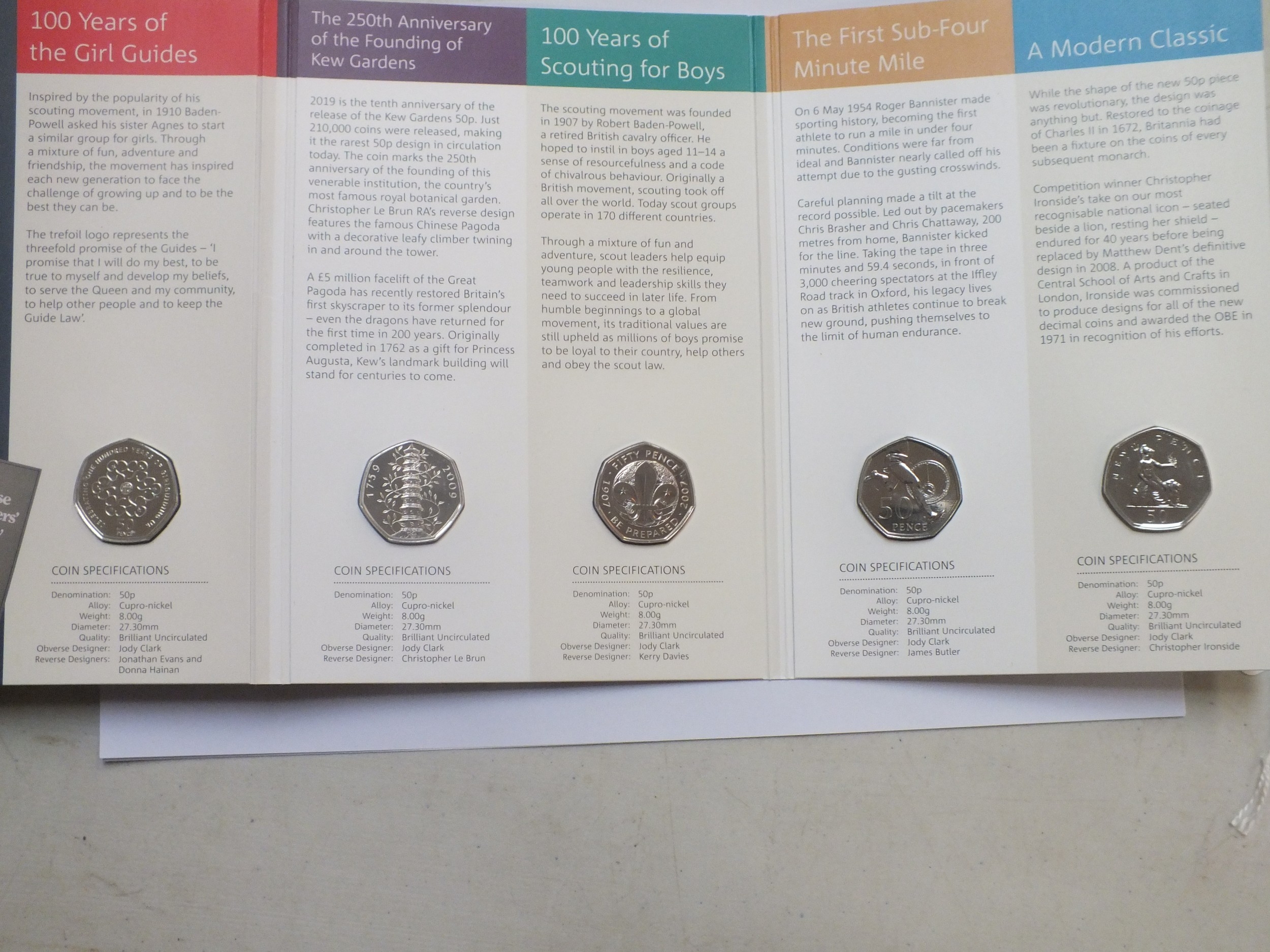 Royal Mint - Celebrating 50 Years of the 50p - British Culture Set