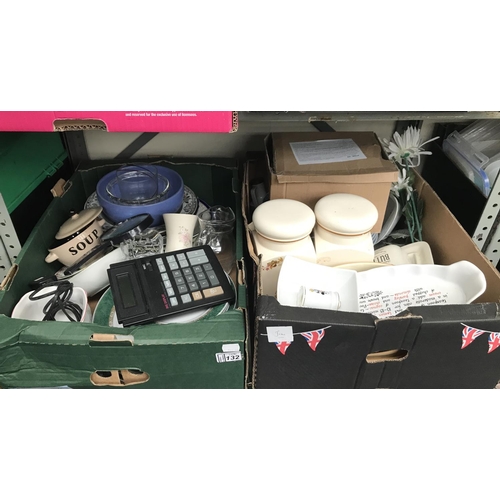 132 - 2 Boxes containing kitchenalia