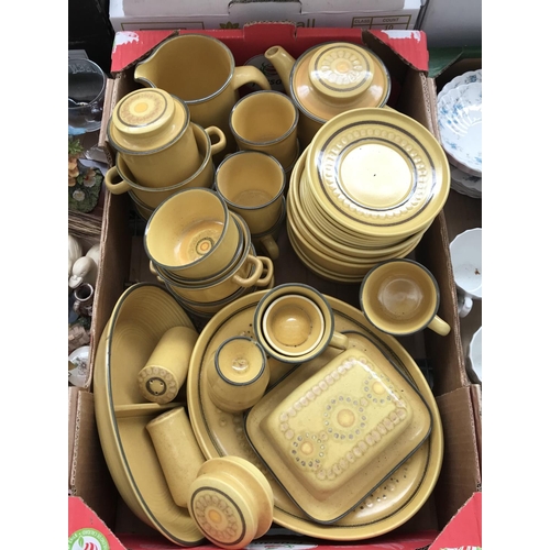 97 - Box containing a Franciscan dinner service