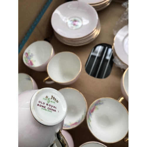 105 - Box containing Royal Sheraton bone China