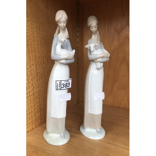 383 - Lladro and Nao figures