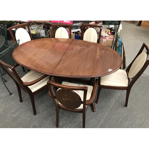 404 - Dining table and 6 chairs