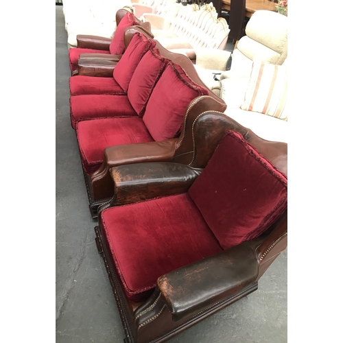 414 - Vintage sofa and 2 chairs