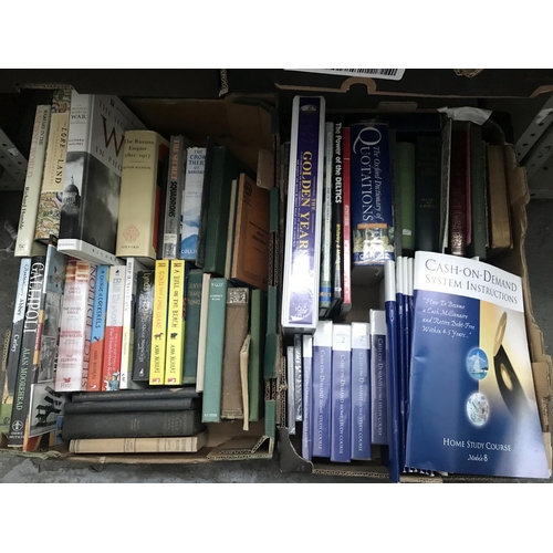 59 - 2 Boxes containing books and a 