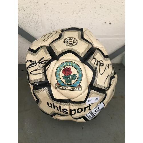 32 - Signed Blackburn Rovers football