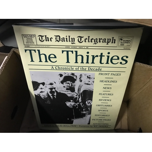 17 - 2 Boxes containing war time books etc