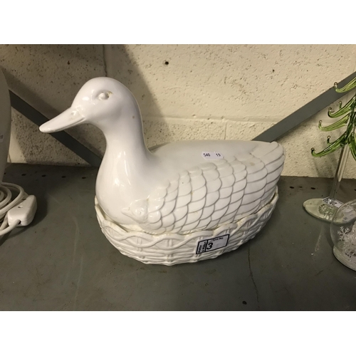 3 - Ceramic duck egg basket