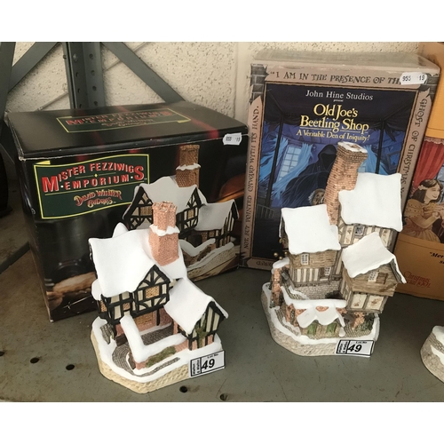 49 - 2 Boxed David Winter cottages including Old Joe's Beetling Shop