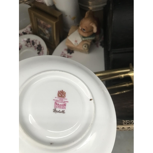 51 - 2 Boxes containing Pendelfin, Duchess China and Paragon China etc