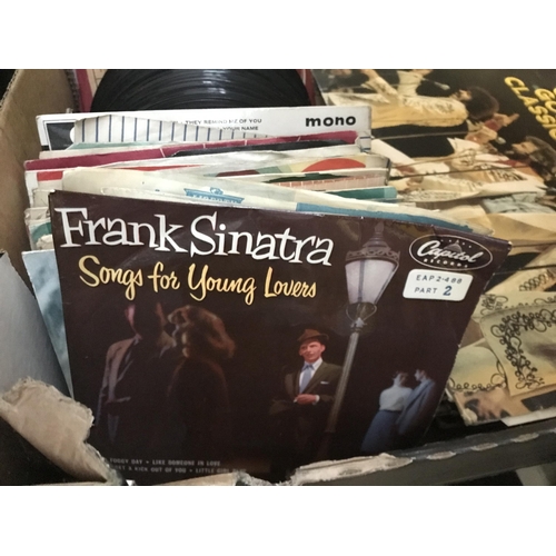 6 - Box containing LPs and singles
