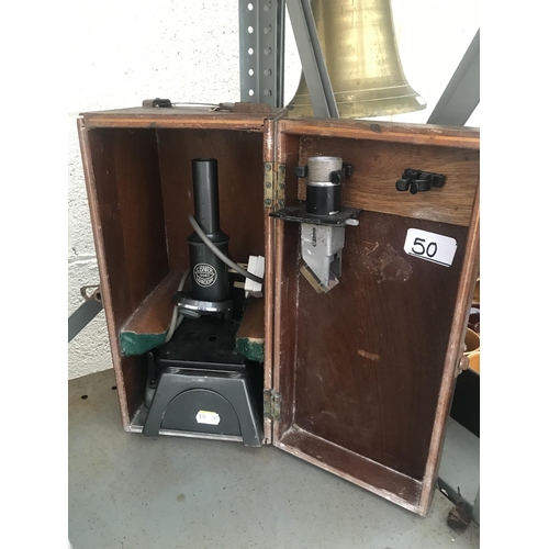 50 - Electronic microscope by C. Baker of London