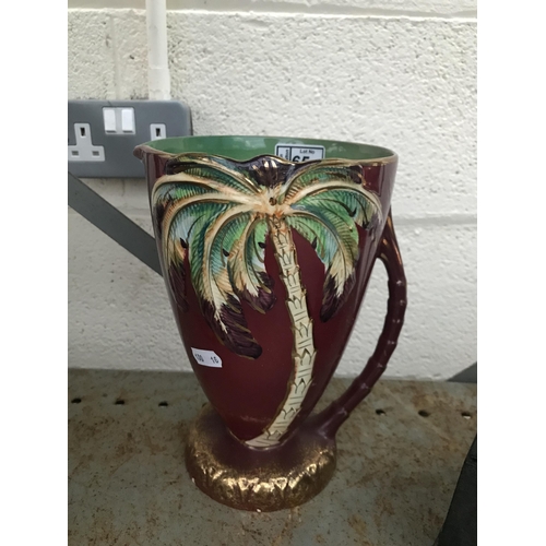 65 - Beswick 'palm tree' pitcher