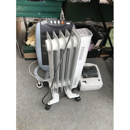 479 - 2 Electric heaters