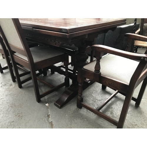 480 - Extending table and 6 chairs