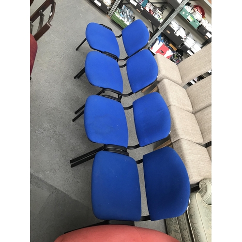 497 - 4 Reception chairs