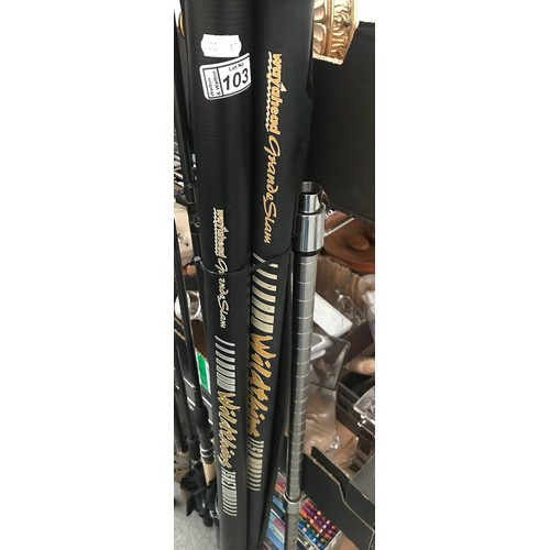 103 - 2 Fishing poles and extensions