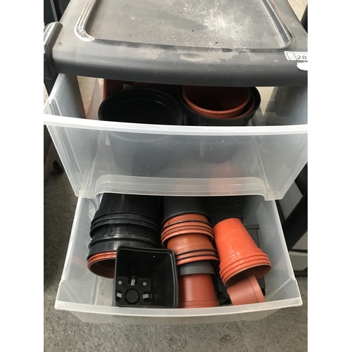 288 - Plastic drawers and contents