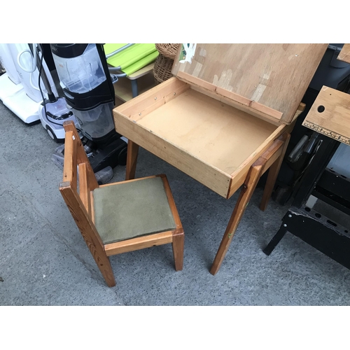 307 - Children's desk and chair