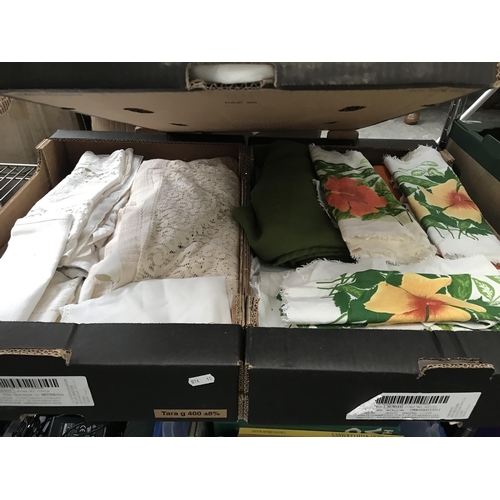 178 - 3 Boxes containing vintage linen