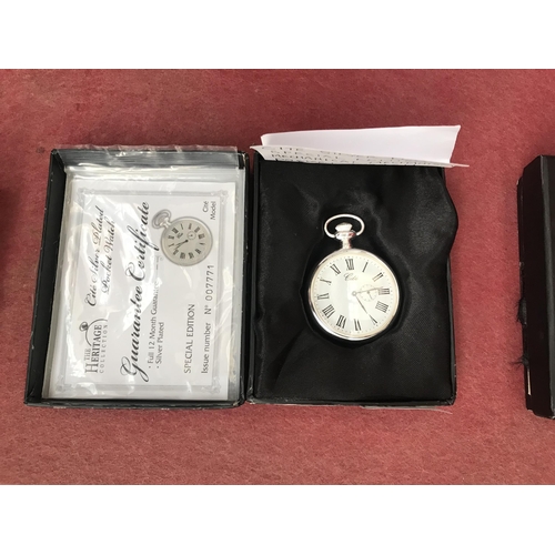 542 - Silver plated pocket watch