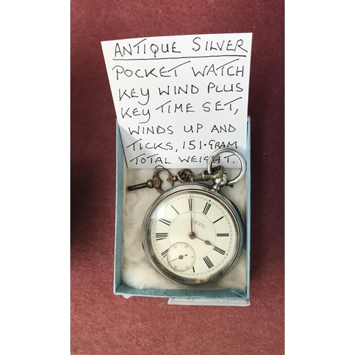 546 - Antique silver pocket watch