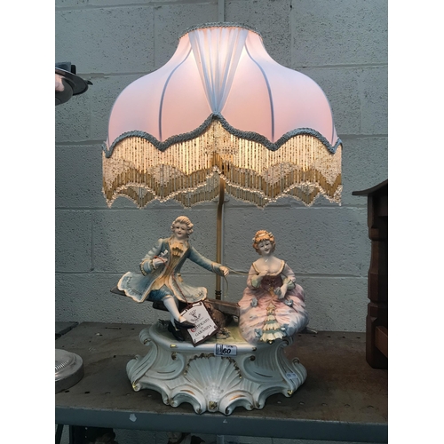 60 - Large Capo Di Monte lamp