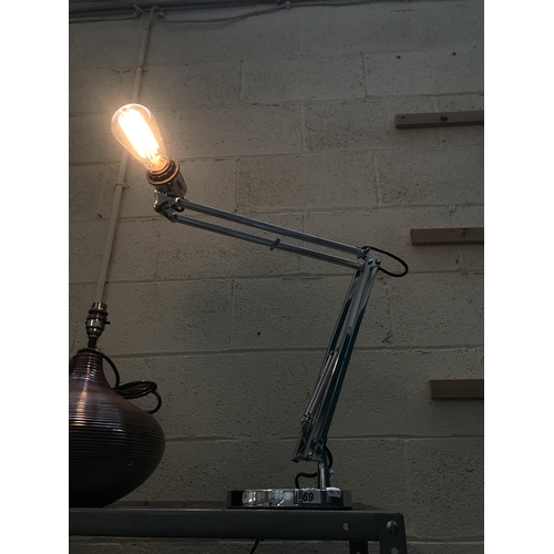 69 - Modern anglepoise style lamp (as new)