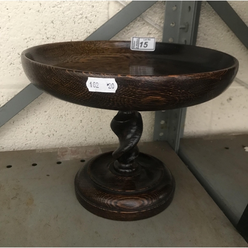 15 - Barley twist pedestal bowl