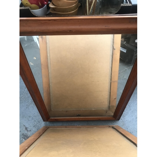 212 - 3 Large framed mirrors