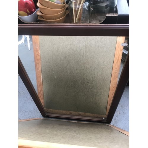 212 - 3 Large framed mirrors