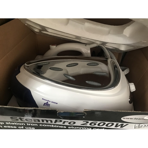 235 - Boxed Steam iron pro