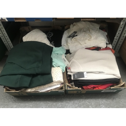 25 - 2 Boxes containing clothing with tags