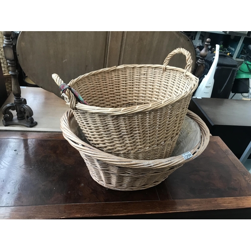 299 - 2 Wicker baskets