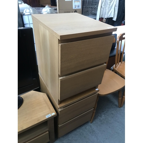 378 - Pair of 2 drawer bedsides