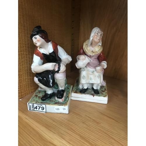 479 - 2 Staffordshire figures