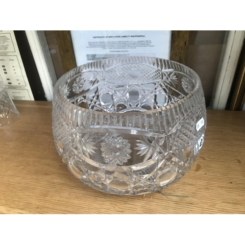 491 - Cut glass bowl