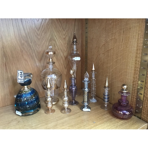 494 - 10 Perfume bottles