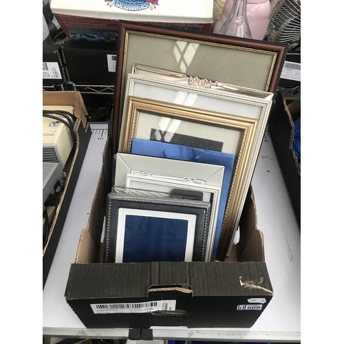 509 - Box containing picture frames