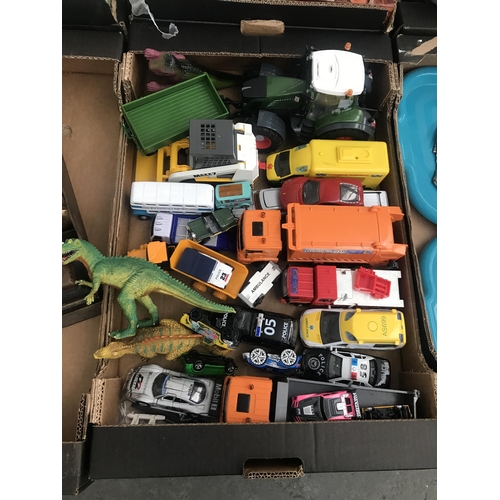 530 - Box containing toy cars etc