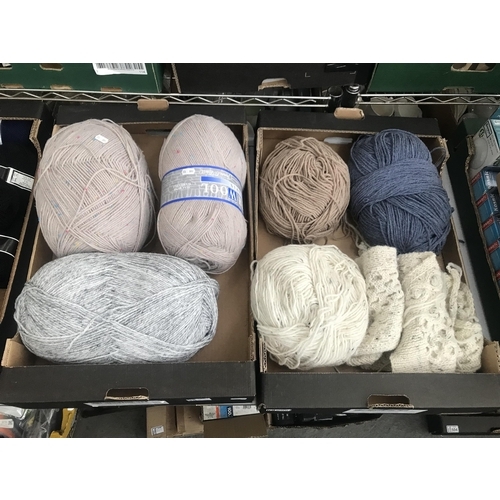 505 - 2 Boxes containing wool