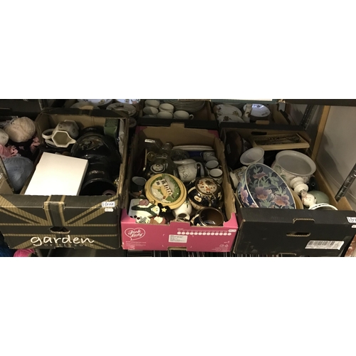 118 - 3 Boxes containing Japanese tea set, ornaments and a large vase etc