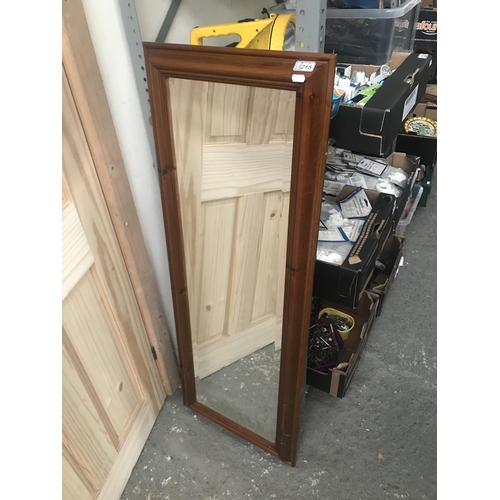 215 - Pine framed mirror