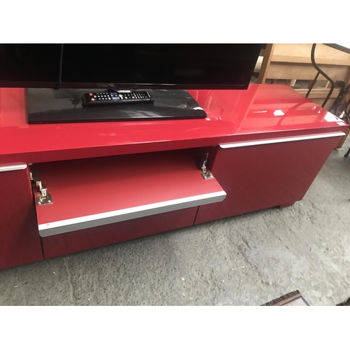 305 - High quality red gloss TV unit