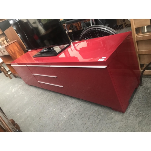 305 - High quality red gloss TV unit