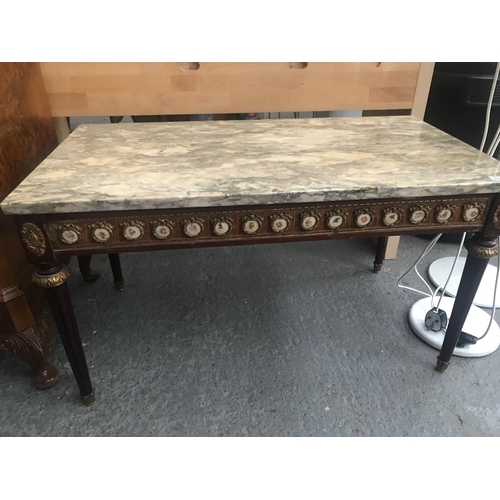 329 - Marble top coffee table