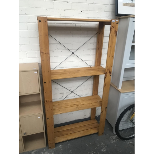 342 - Wooden shelf unit