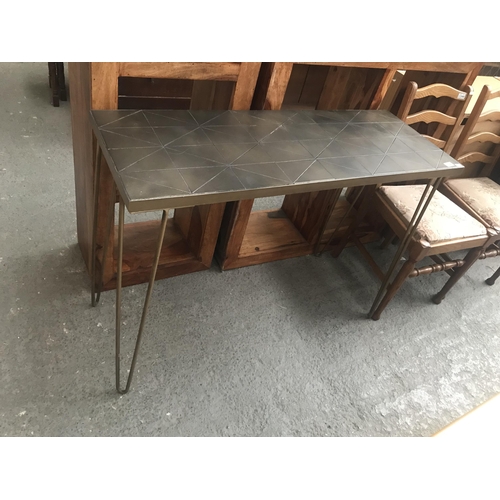 343 - Modern console table with hairpin legs