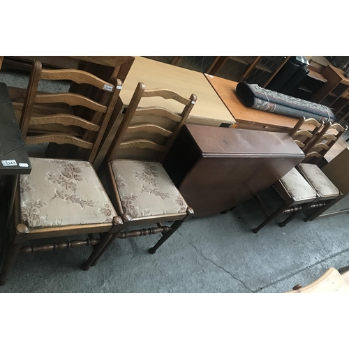 344 - Drop leaf table and 4 chairs