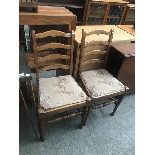 344 - Drop leaf table and 4 chairs